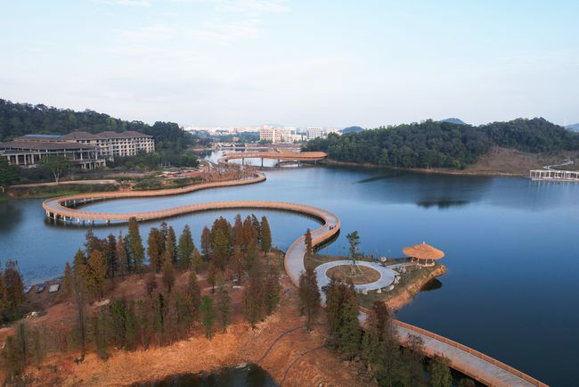 鸿高集团承建项目东莞企石东清湖湿地公园正式开园 - 广东鸿高建设